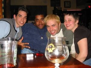 Me, Eldridge, Jim and Liz at the Hopleaf in Chicago